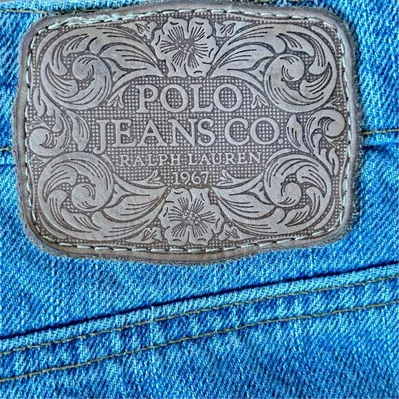 Polo Jeans Co. Ralph Lauren Skirt Womens Size 6 Blue Denim Maxi Front Slit - Picture 2 of 8